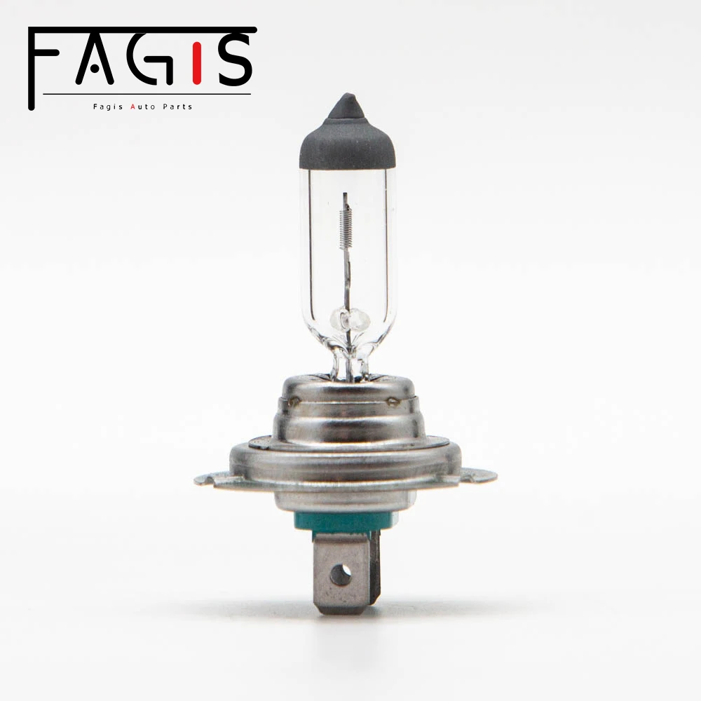 Fagis 따뜻한 흰색 자동차 헤드라이트 전구, 할로겐 램프, 소스 주차, H7, 12V, 55W, 3350K, 2 개