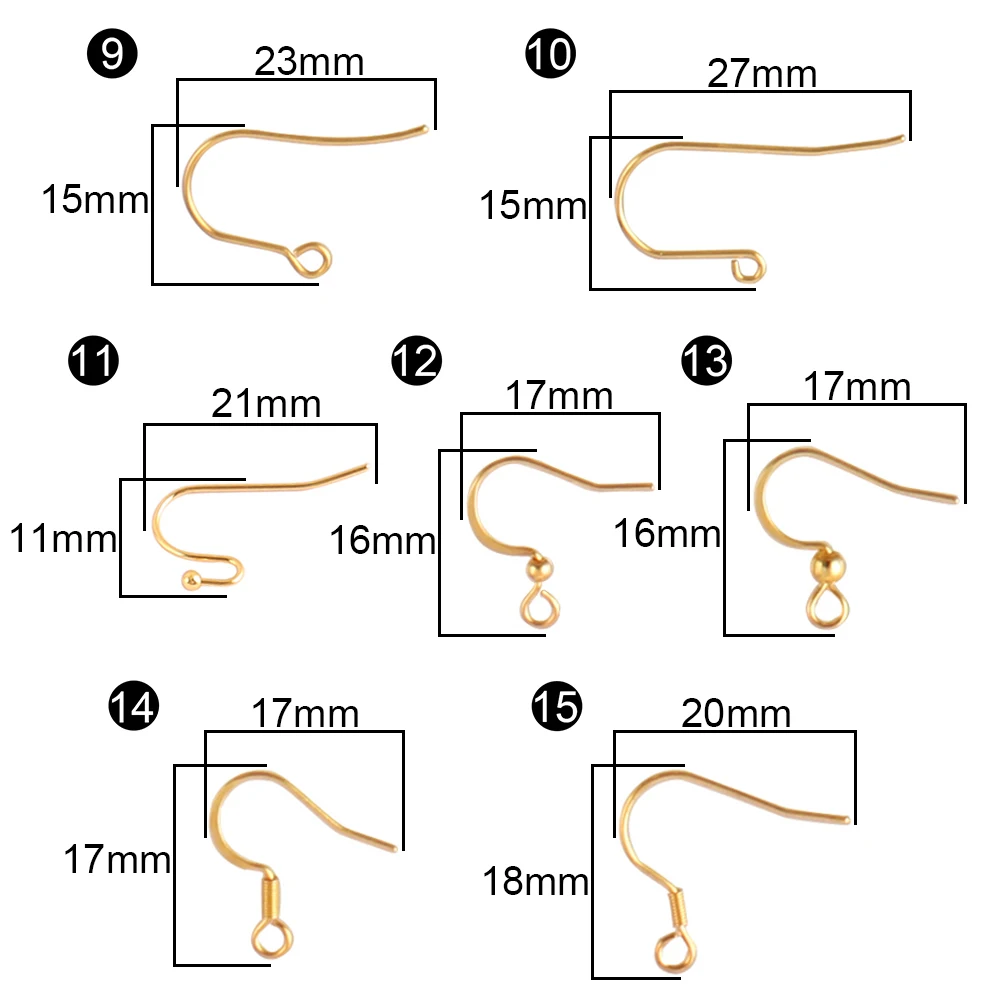 스테인리스 스틸 귀걸이 결과물, 저자극성 후크 이어와이어, 쥬얼리 제작 용품, DIY 귀걸이, 직접 제작, 20 개, 50 개