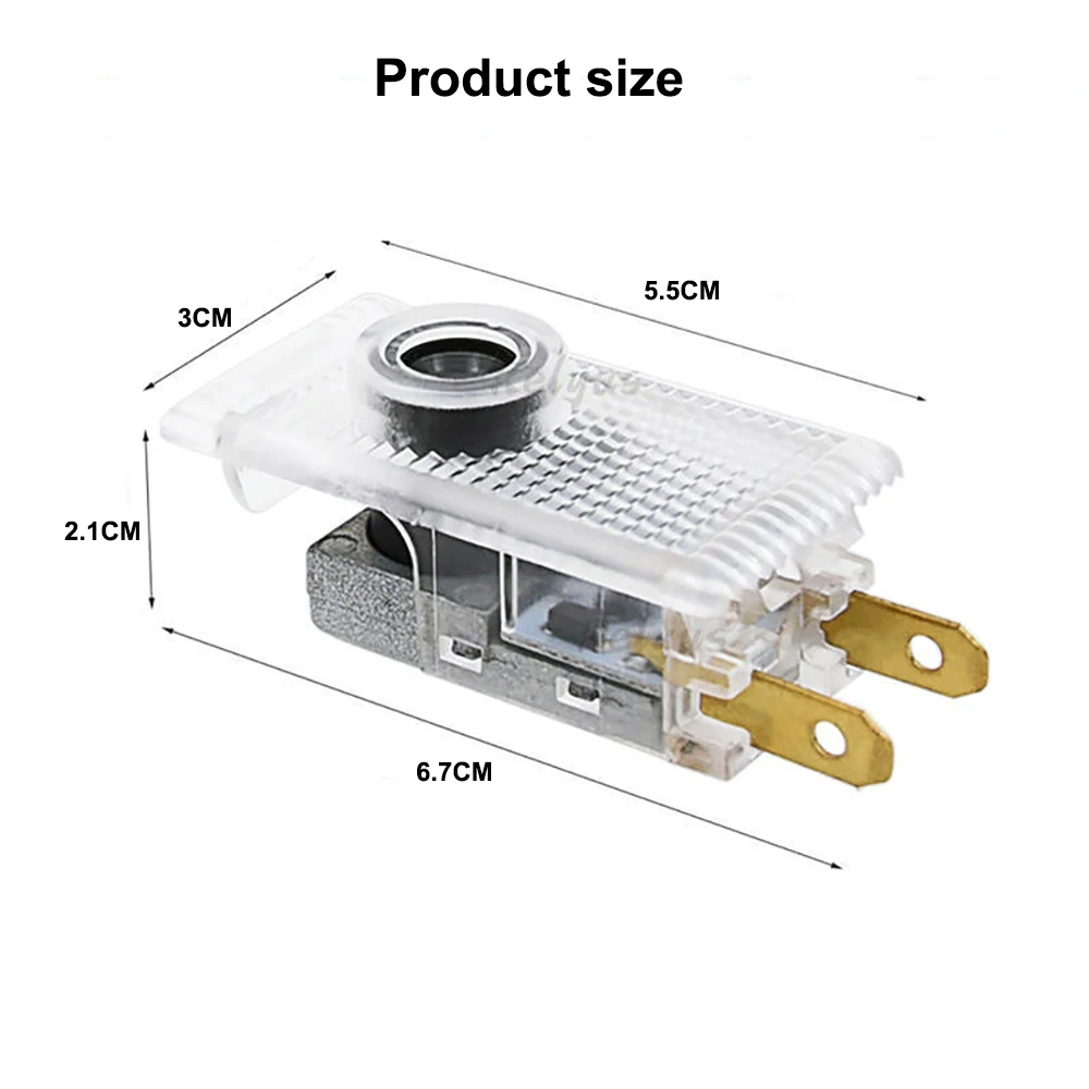 2X 범용 무선 LED HD 램프 그림자 프로젝터, 레이저 그림자 램프, 자동차 용품, Saab 9-3 93 2003-2012 Saab 9-5 95 1998-2011