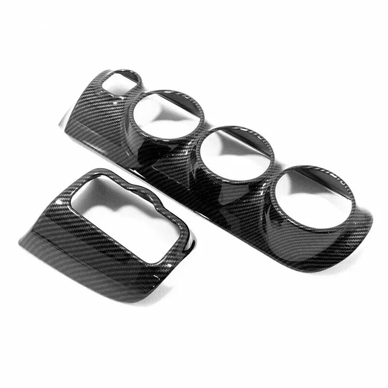 헤드램프 스위치 프레임 트림 포함 카본 룩 에어컨 벤트 커버, 메르세데스 벤츠 A 클래스 W177 2019-2022 CLA C118 2020