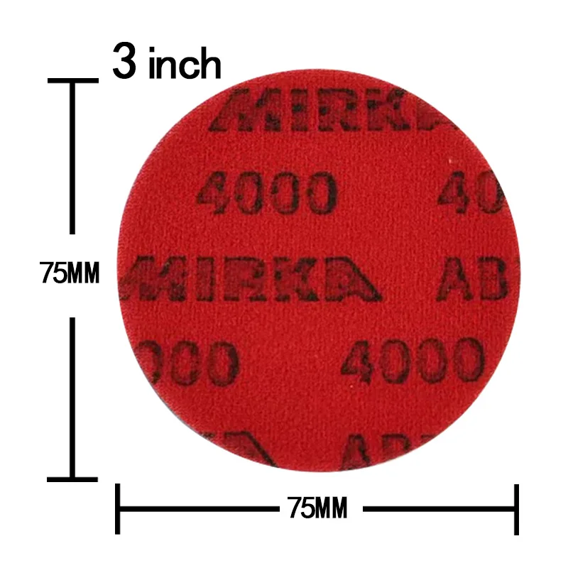 Mirka Abralon 차량용 스폰지 사포 폼 백 후크 루프 연마 버핑 디스크, 75mm 그립 디스크 플록 시트, 3 인치 title=Mirka Abralon 차량용 스폰지 사포 폼 백 후크 루프 연마 버핑 디스크, 75mm 그립 디스크 플록 시트, 3 인치 