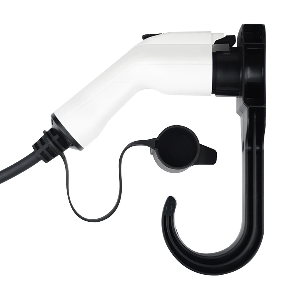 EV 충전기 케이블 홀더 건 헤드 소켓, 전기 자동차 플러그 타입 2 타입 1 벽 마운트 브래킷 홀스터 독, EV 액세서리