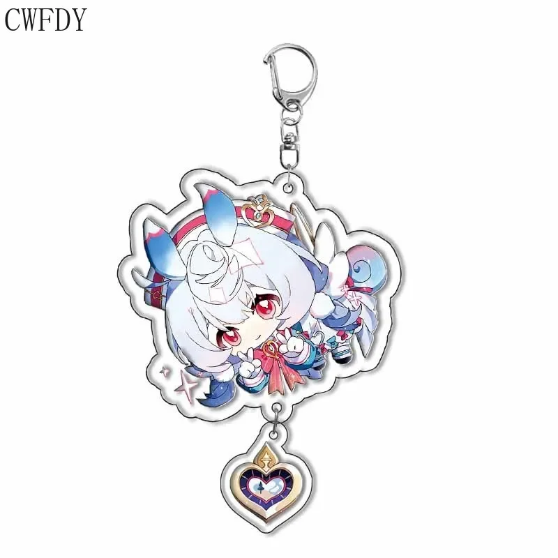 게임 임팩트 아크릴 키체인 피규어, 카베 카에데하라 카즈하 타르타글리아 키체인 액세서리, 스카라무슈 펜던트, 라베로 배지 선물