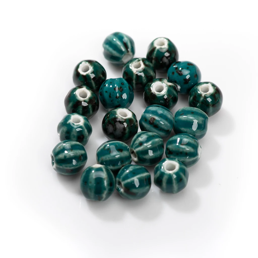 11 #20 개 수박 모양 품질 세라믹 비즈 도자기 중국 Specail 세라믹 비즈 # HY414