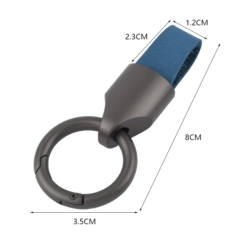 럭셔리 남성 여성 키 체인 패션 키 체인, 자동차 키 링 거치대 말굽 버클, 내구성 가죽 선물 액세서리 도매
