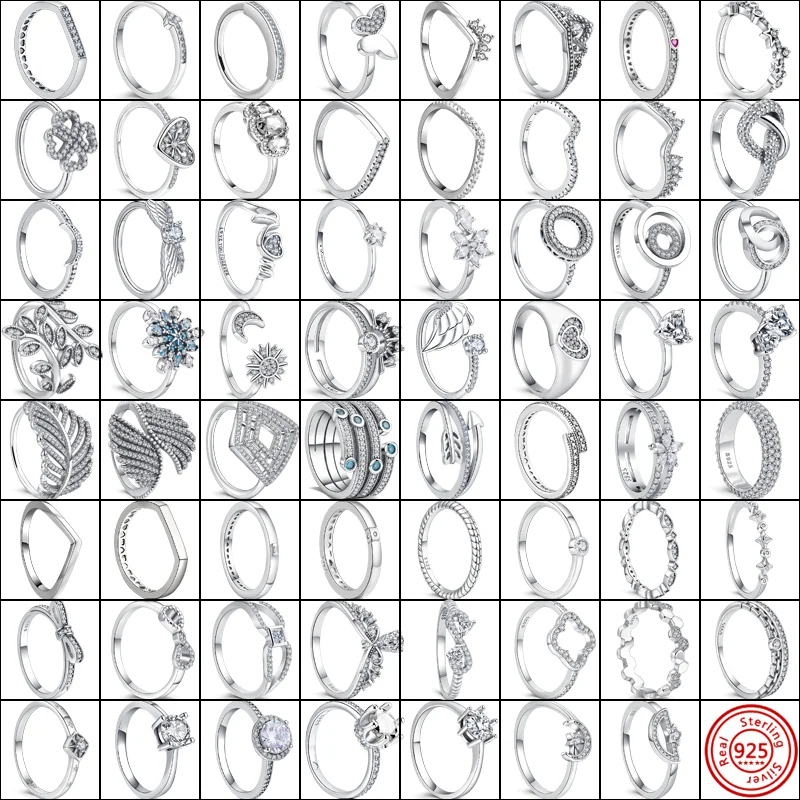 925 스털링 실버 판타로 반지, 러브 엄마 나비 매듭, 눈송이 하트, 반짝이는 지르콘, 럭셔리 파인 링, 오리지널 주얼리 기념일, 신제품 title=925 스털링 실버 판타로 반지, 러브 엄마 나비 매듭, 눈송이 하트, 반짝이는 지르콘, 럭셔리 파인 링, 오리지널 주얼리 기념일, 신제품 