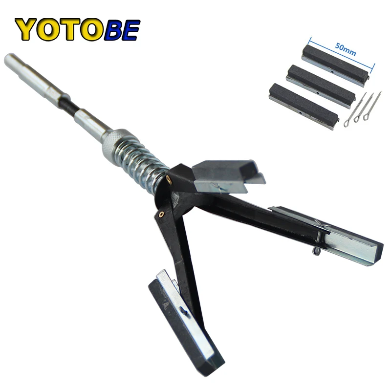 3 개의 턱 조정 가능한 브레이크 피스톤 실린더 연마 공구 범위: 18-63mm 32-88mm 51-177mm, 자유 석재 포함