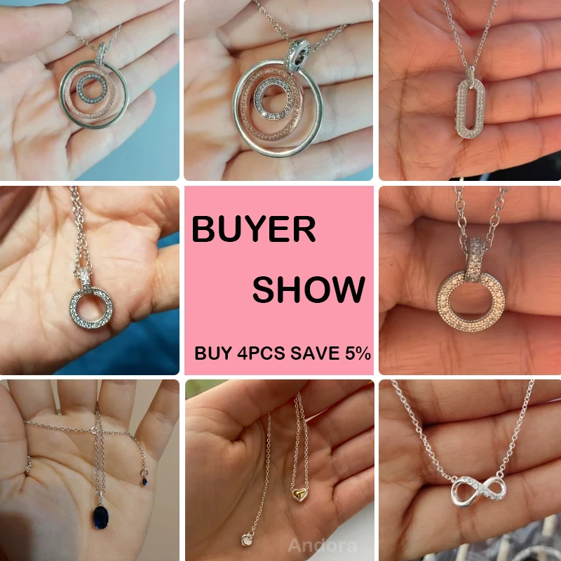 여성용 진짜 925 스털링 실버 목걸이, 라운드 펜던트, 스파클링 페이브 CZ 목걸이, 패션 기념일, 생일 주얼리 선물