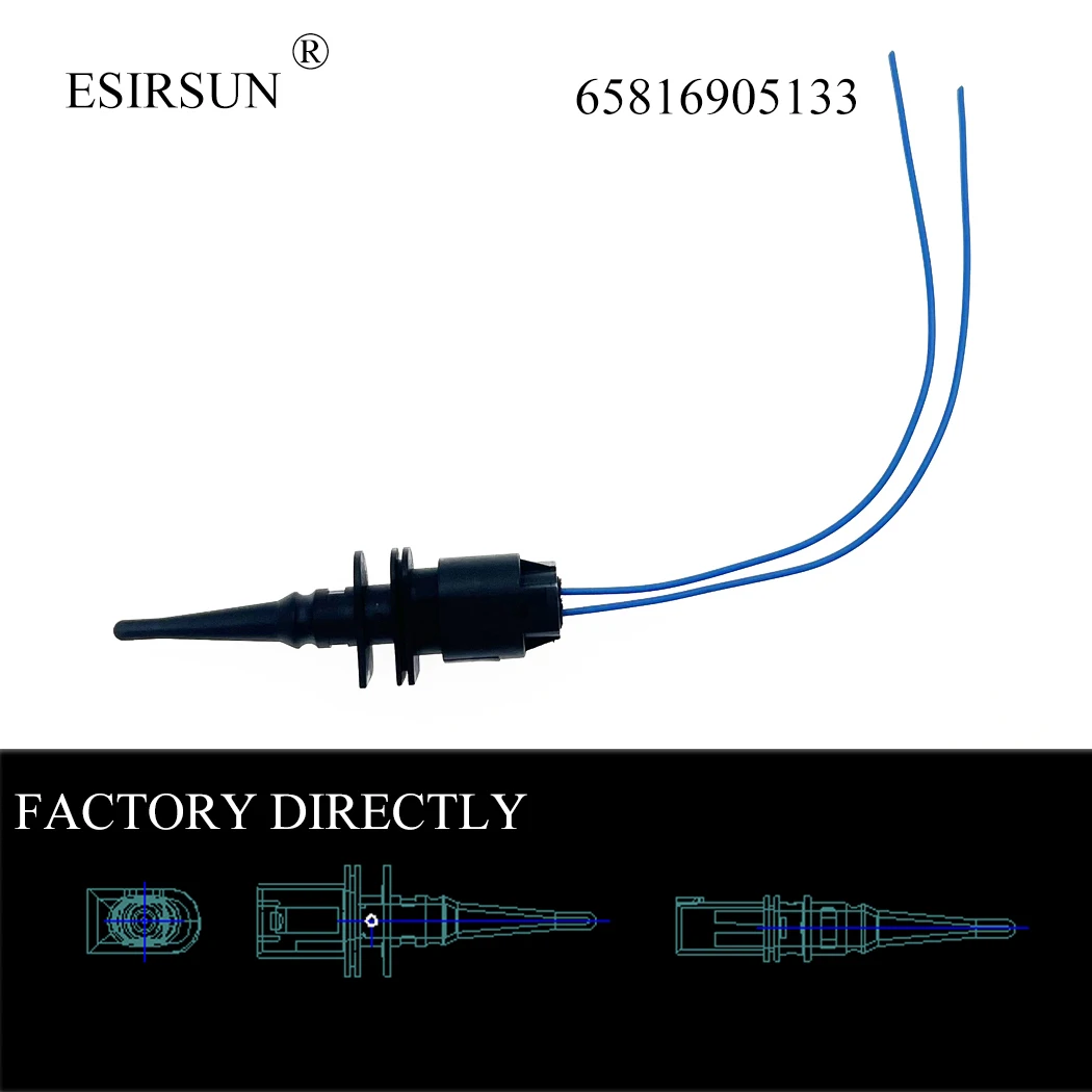ESIRSUN 외부 대기 온도 센서, 커넥터 플러그 포함, BMW 1 6 7 시리즈 E39 E46 X3 X5 X6 Z4 Z8 65816905133 title=ESIRSUN 외부 대기 온도 센서, 커넥터 플러그 포함, BMW 1 6 7 시리즈 E39 E46 X3 X5 X6 Z4 Z8 65816905133 