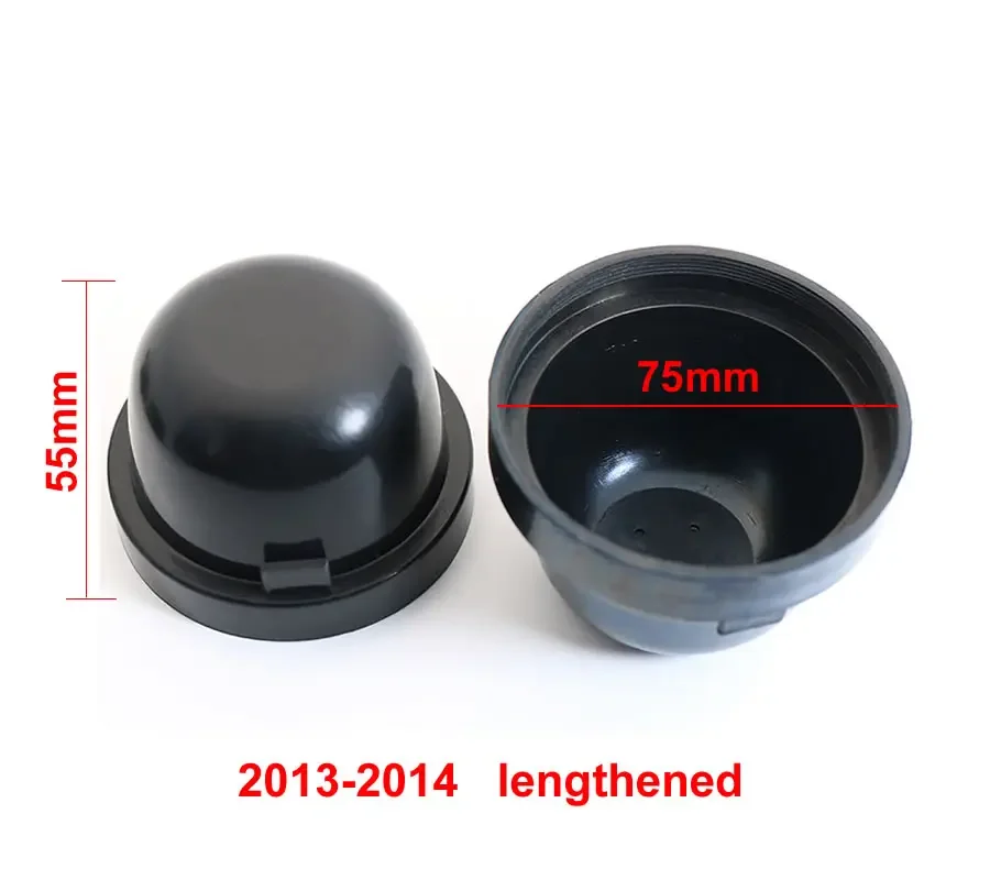 포드 피에스타 2009 2014 헤드라이트 먼지 커버, 방수 방진 연장 헤드램프 리어 쉘 씰 캡, 75mm, 83mm, 1 개