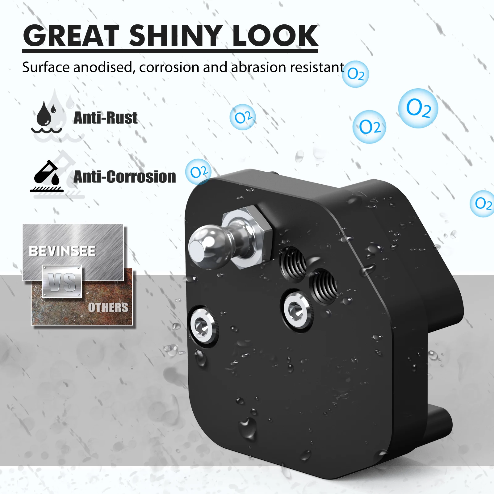 BEVINSEE Ford Focus MK3 용 퀵 기어 숏 시프트 어댑터, ST250 ST 2013-2018 RS 2016-2018, 조절식 숏 시프트 키트