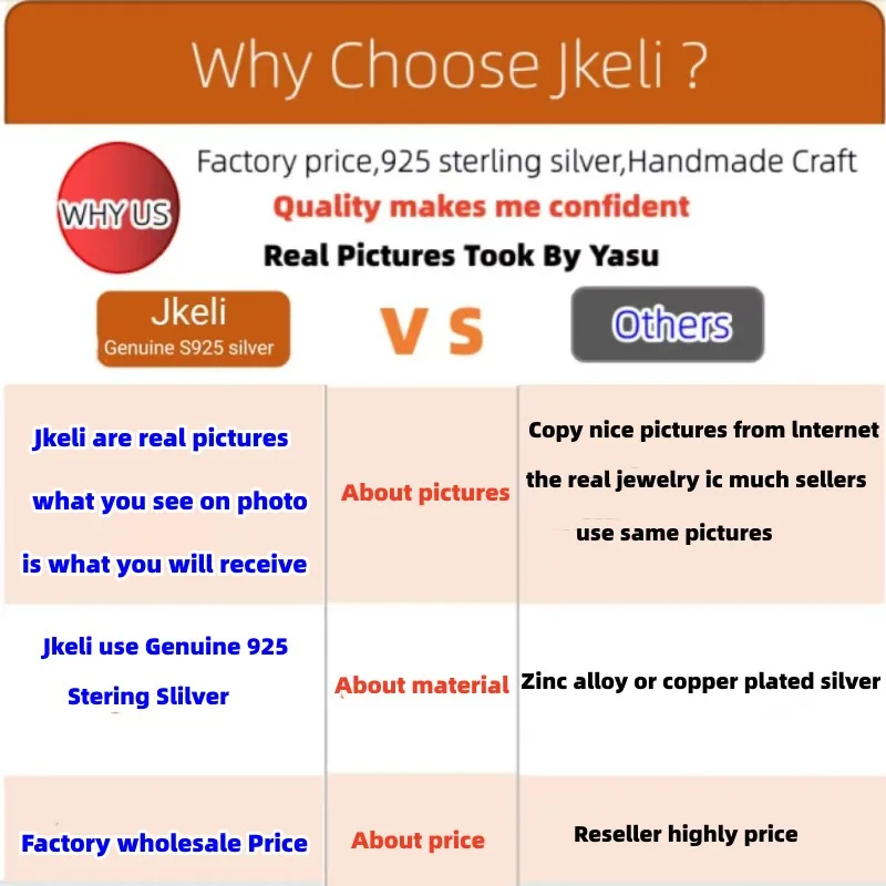 Jkeli 925 스털링 실버 18k 골드 도금 목걸이, 싱글 스파클링 지르콘 쇄골 체인, 여성용 웨딩 주얼리 목걸이