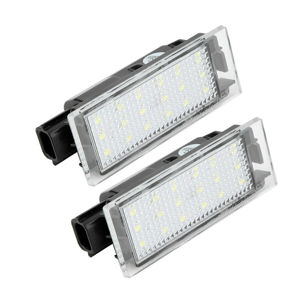 2 Pcs LED 번호판 빛 르노 메간 Twingo 라구나 단계 마스터 2 3 Clio Espace 4 램프 어셈블리 자동 Luces