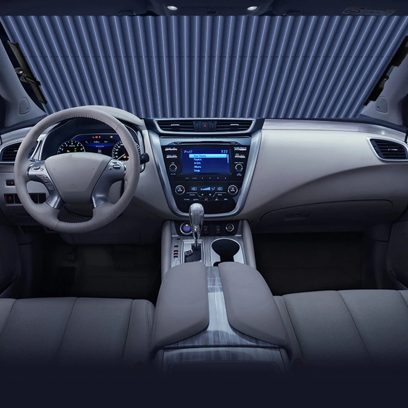 자동차 앞 유리 커튼 개폐식 전면 후면 창문 태양 보호대, 자동차 태양 쉐이드 바이저, 자동차 앞 유리 햇빛가리개 액세서리