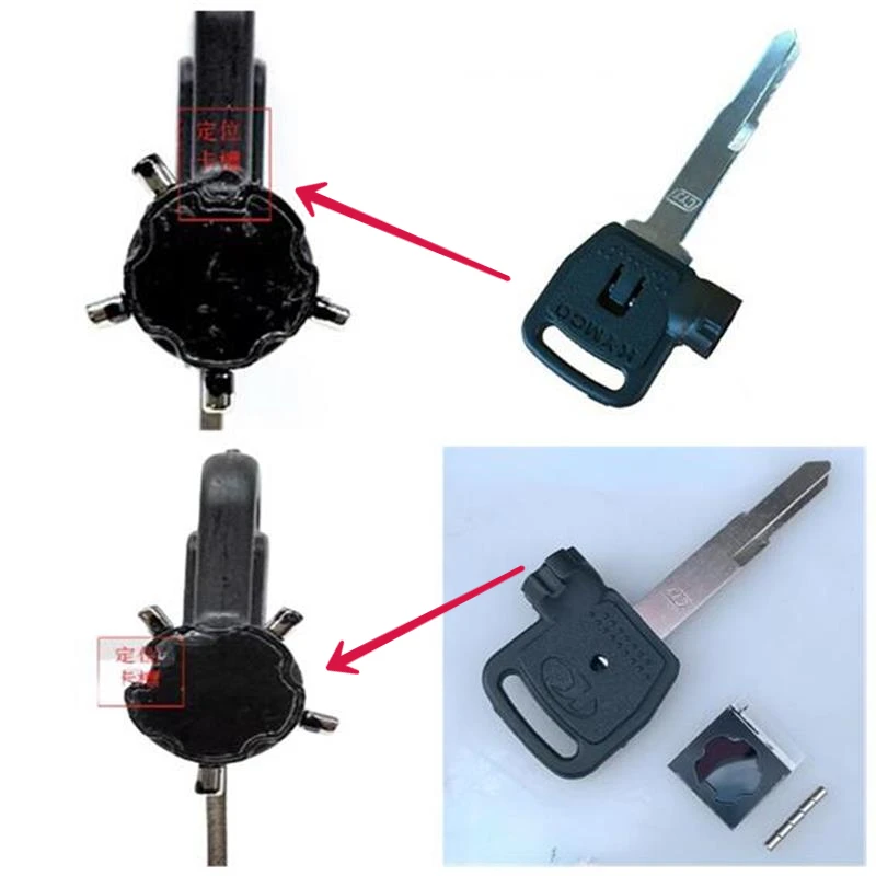 Kymco 오토바이 자석 키 블랭크 Ct250 300 400 레이싱 Kcc Acc 다이나믹 Superdink 125 너비 13.7 이상, 2 개