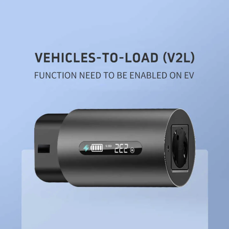 스마트 v2l 어댑터 케이블, ev v2l GMW ORA mg zs ev IONIQ 5 기아 6 BYD v2l 어댑터, schuko V2L 커넥터 장착 충전기