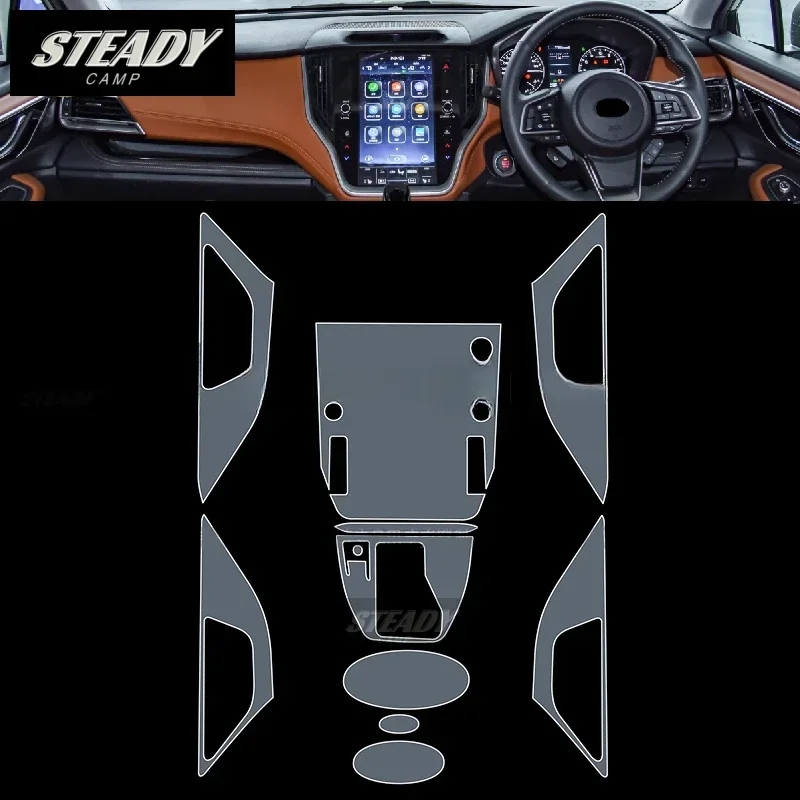 SUBARU 아웃백 2020-2022 2023 자동차 인테리어 피아노 보드 보호 필름, TPU 투명 자체 접착 페인트, 스크래치 방지 수리