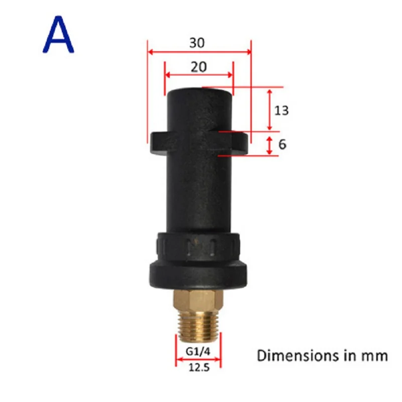 스노우 폼 랜스 어댑터 폼 노즐 피팅, Lavor Elitech Sterwins Vax Hammerflex Karcher AR Bosche Nilfisk Black Decker용