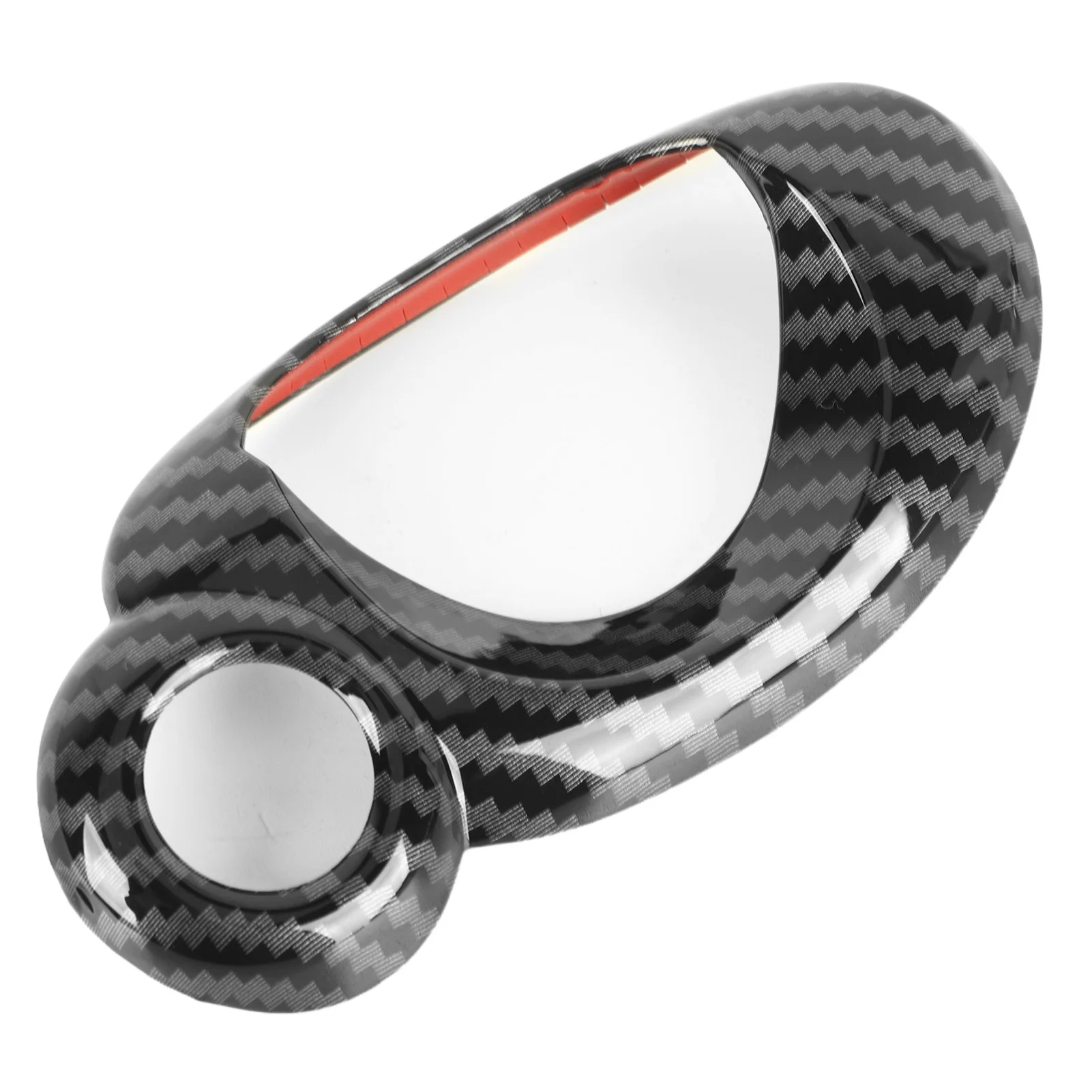 자동차 점화 스위치 키 스타트 트림 스티커, ABS 블랙 탄소 섬유 패턴, 자동차 스타일링 인테리어, 미니 쿠퍼 R54 R56