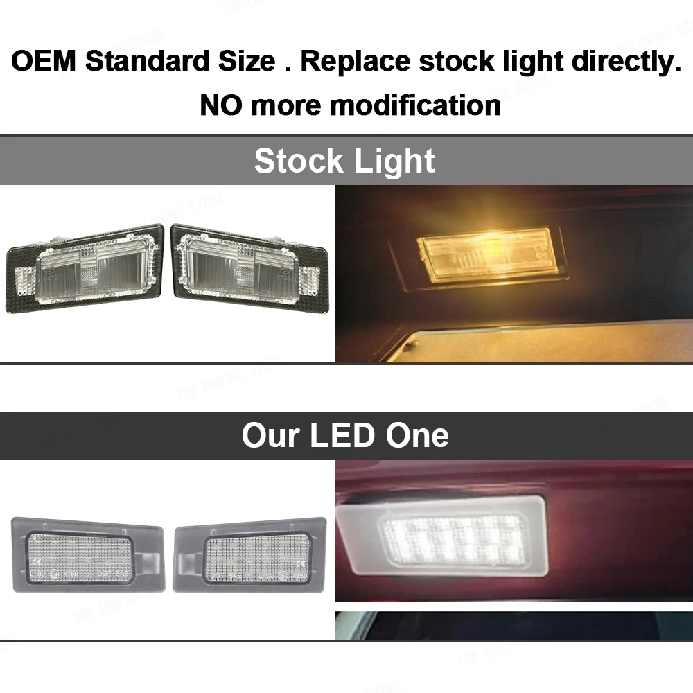 현대 엘란트라 MD 액센트 솔라리스 LED 번호판 라이트 넘버 램프, 현대 I30 왜건 기아 씨드 MK3 세라토 3 포르테, 2 개