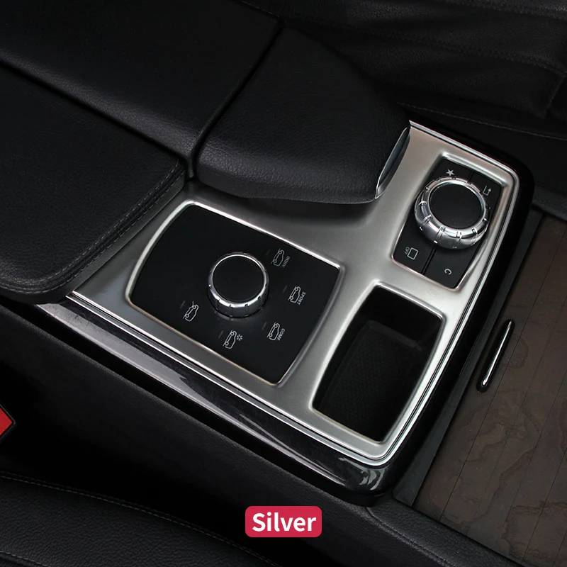 실버 인테리어 트림 메르세데스 GLE W166 350 450 500e gls X166 450 500 550 gl x166 ml w166 인테리어 장식 액세서리