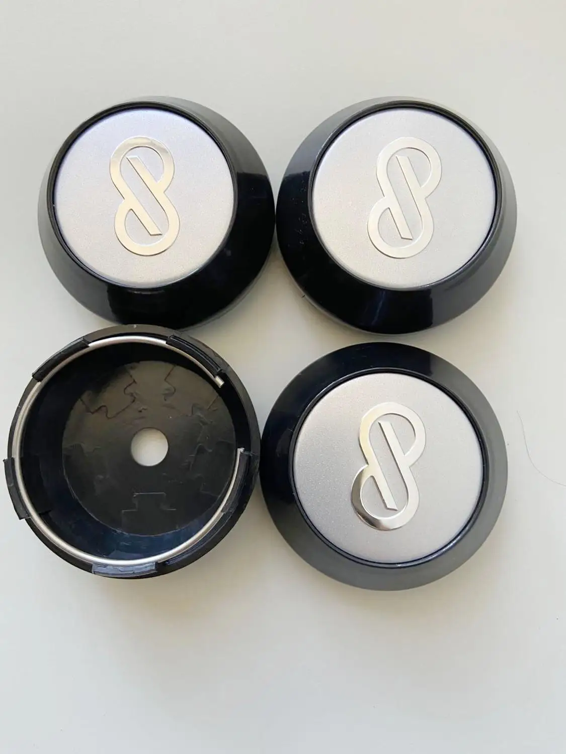 ENKEI 엠블럼 로고 크롬 용 65MM 자동차 휠 센터 허브 캡, 4 개/묶음