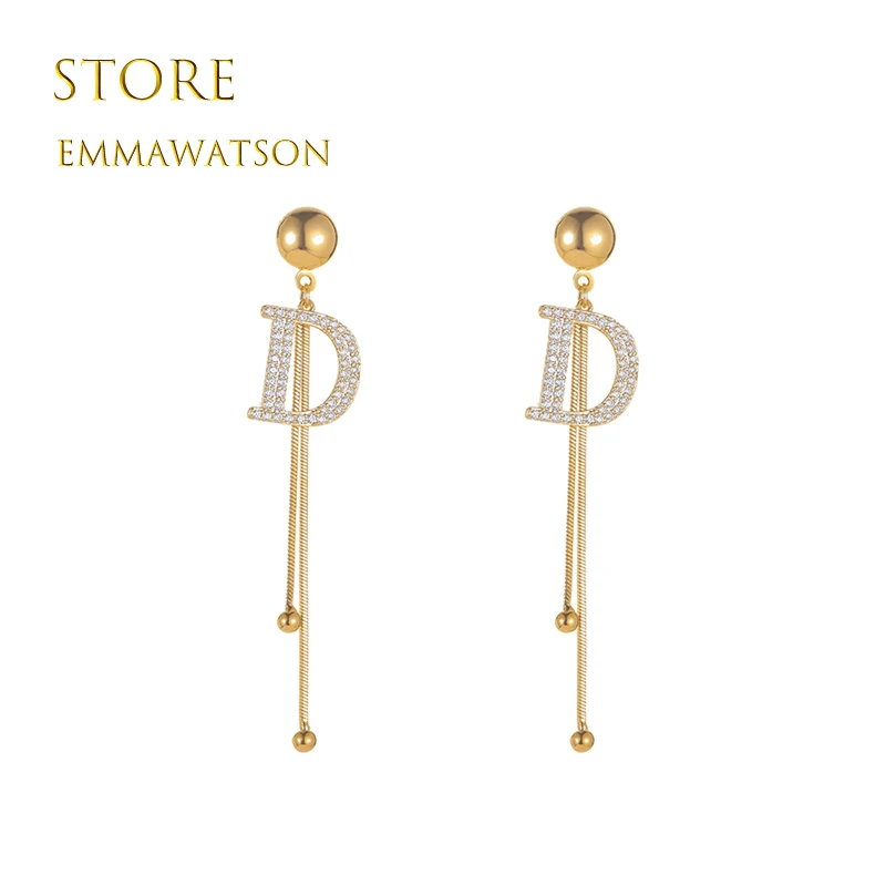 여성용 빈티지 광택 아크 바 긴 스레드 태슬 드롭 귀걸이, 골드 컬러 패션 쥬얼리, 행잉 펜던트, 새로운 패션