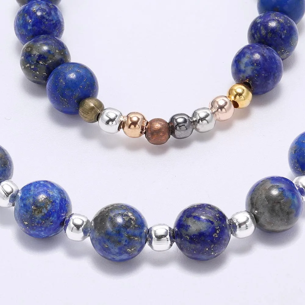 2-10mm 골드 컬러 라운드 스페이서 비드 볼 엔드 금속 시드 비즈 팔찌 목걸이 DIY 쥬얼리 액세서리 만들기, 30-500 개/묶음