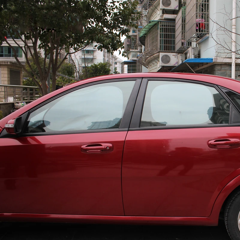 자동차 차양 앞 유리 커버, 자동차 창문 UV 보호 실드, 반사 선 블록, 전면 후면 후면 접이식, 세트당 6 개