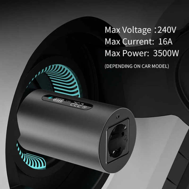 스마트 v2l 어댑터 케이블, ev v2l GMW ORA mg zs ev IONIQ 5 기아 6 BYD v2l 어댑터, schuko V2L 커넥터 장착 충전기