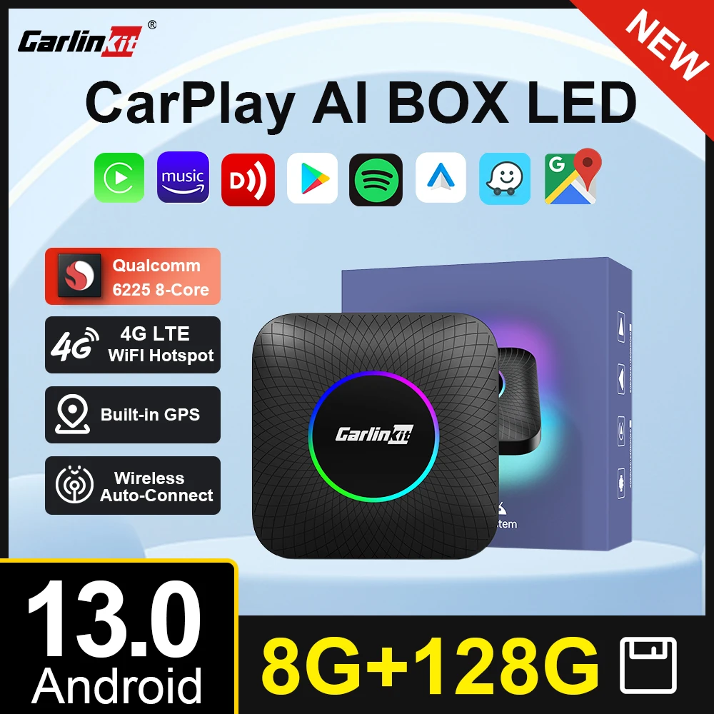 8G + 128G Carlinkit CarPlay Ai 박스 LED 안드로이드 13 무선 안드로이드 자동 CarPlay 비디오 TV 박스 Qualcomm SM6225 VW 포드 기아 도요타 혼다 벤츠 MG BYD Mazda 용 8 코어 스트리밍 박스 title=8G + 128G Carlinkit CarPlay Ai 박스 LED 안드로이드 13 무선 안드로이드 자동 CarPlay 비디오 TV 박스 Qualcomm SM6225 VW 포드 기아 도요타 혼다 벤츠 MG BYD Mazda 용 8 코어 스트리밍 박스 