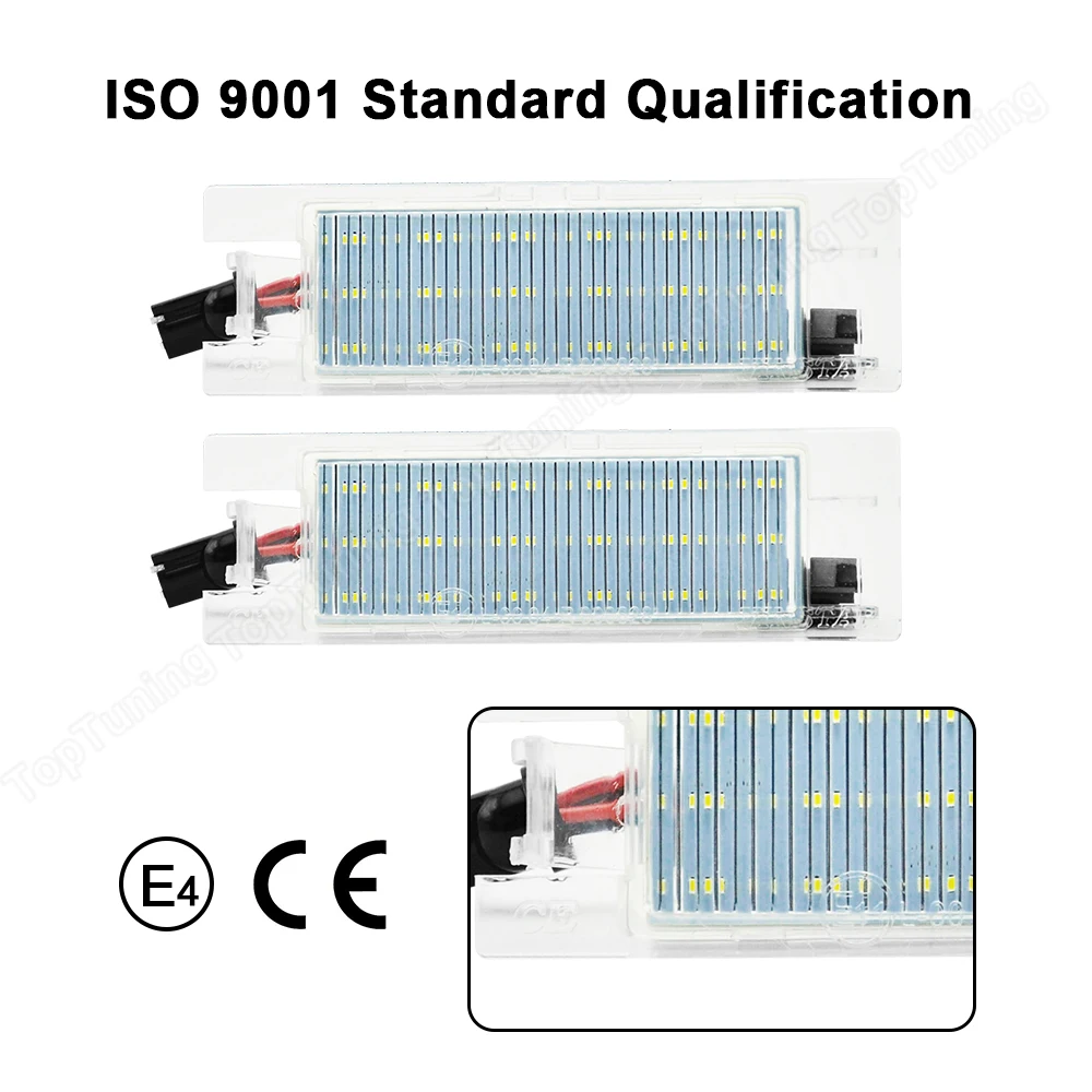 LED 번호판 조명, Opel Vectra C Astra J H Zafira B Insignia Corsa C D Meriva A Tigra B Canbus 번호판 램프, 2PCs