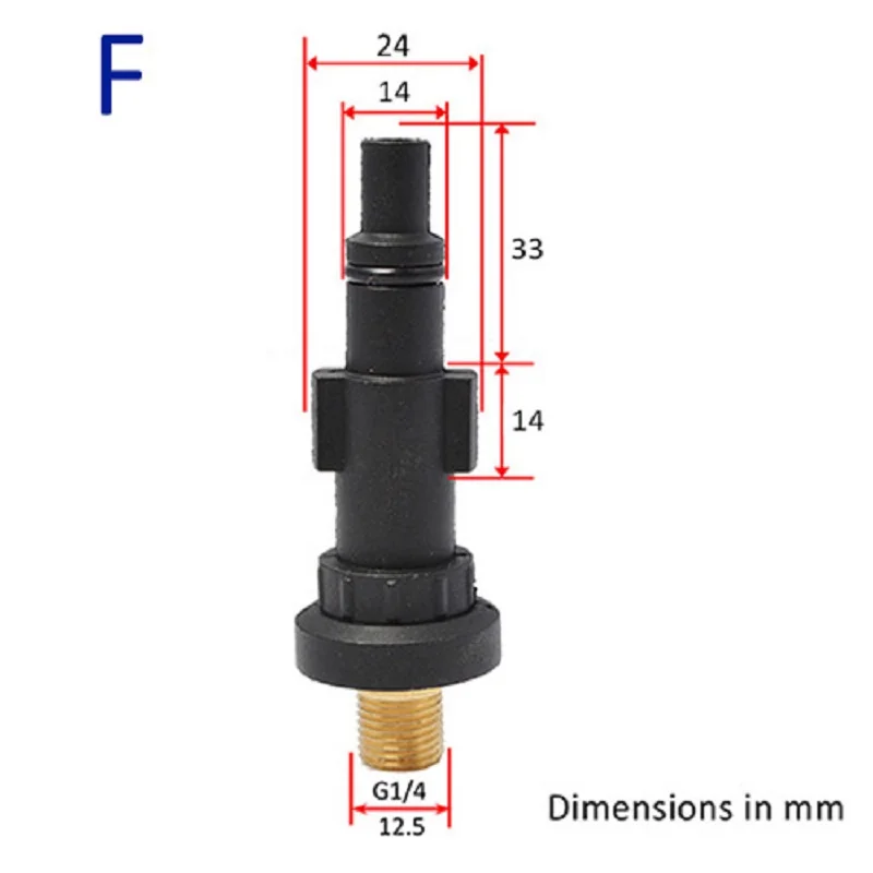 스노우 폼 랜스 어댑터 폼 노즐 피팅, Lavor Elitech Sterwins Vax Hammerflex Karcher AR Bosche Nilfisk Black Decker용