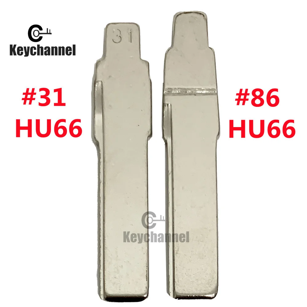 Keychannel 10PCS HU66 자동차 키 블레이드 #31 #86 KD 키 블랭크 KEYDIY Xhorse VVDI 리모콘 골프 MK7 폴로 제타 Tiguan 중복 title=Keychannel 10PCS HU66 자동차 키 블레이드 #31 #86 KD 키 블랭크 KEYDIY Xhorse VVDI 리모콘 골프 MK7 폴로 제타 Tiguan 중복 