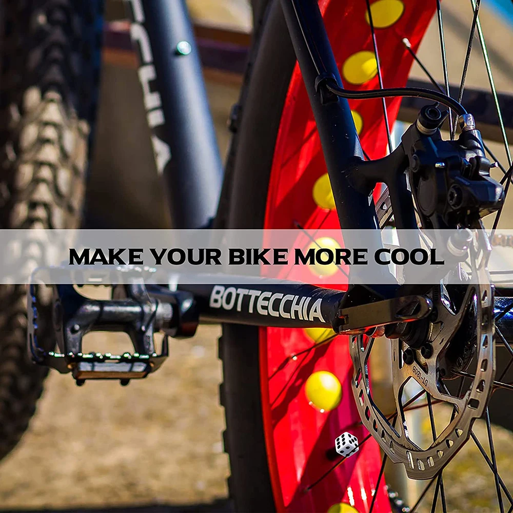 아크릴 오토바이 휠 스템 커버 자전거 방진 스템 캡, 다이스 밸브 캡, 자전거 자동차 자전거 트럭용 다색 타이어 캡