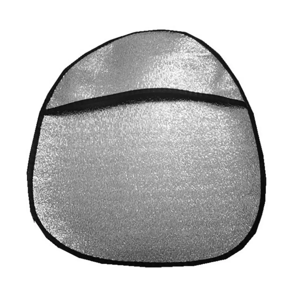 자동차 스티어링 휠 열 방지 차양 커버, 자외선 차단 파라솔 실드, 자외선 차단, 더블 두꺼운 실버, 고품질, 44x50cm