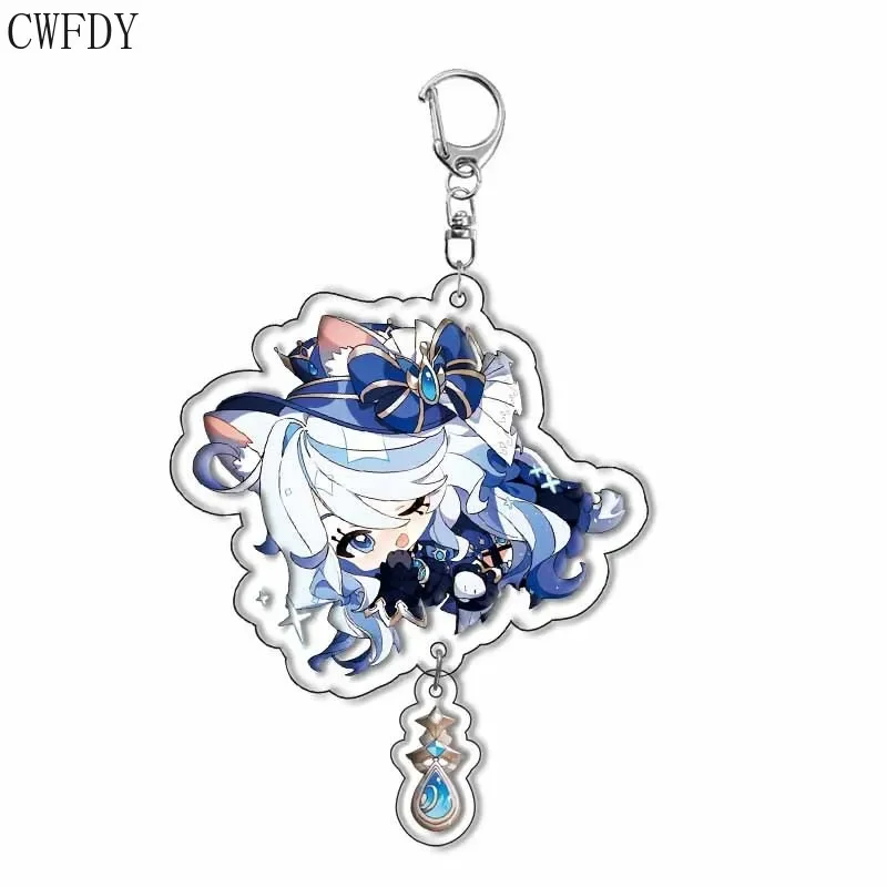 게임 임팩트 아크릴 키체인 피규어, 카베 카에데하라 카즈하 타르타글리아 키체인 액세서리, 스카라무슈 펜던트, 라베로 배지 선물
