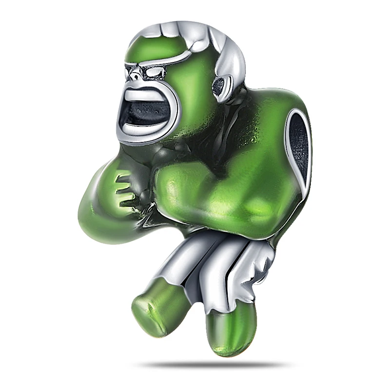 마블 스파이더맨 다리미 헐크 매력 비즈 핏 판도라 팔찌, 여성 925 실버 펜던트 귀걸이 목걸이, 2024 신상 패션