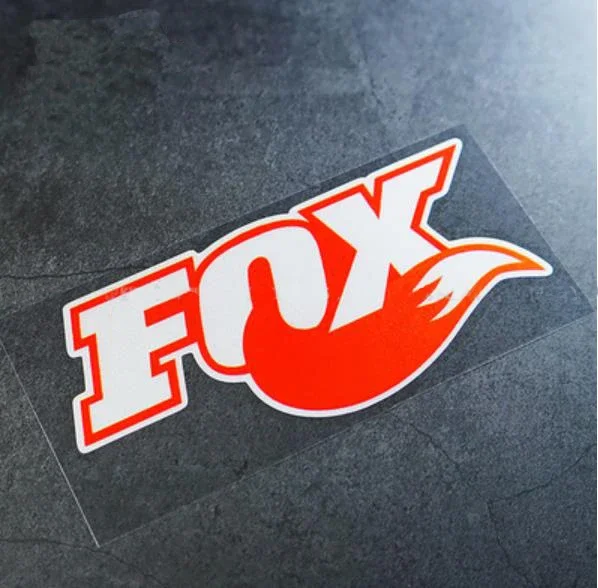 자동차 스티커 여우 오프로드 자동차 창 반사 만화 데칼, 귀여운 자동차 스티커 커버, 스크래치 장식 PVC,15cm