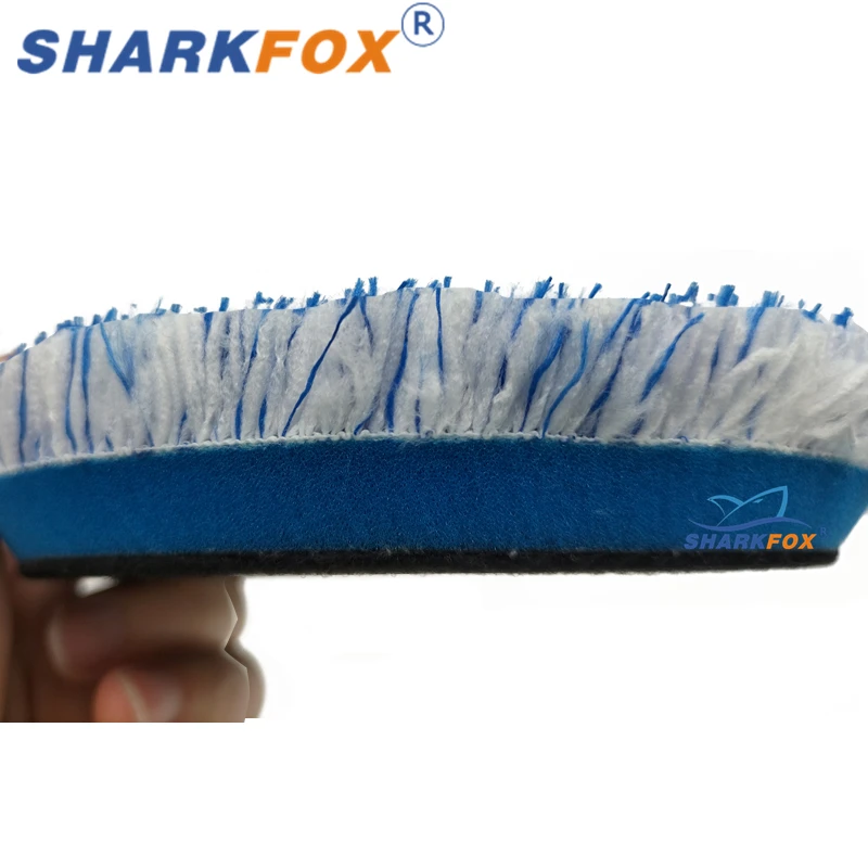 Sharkfox 마이크로 화이버 버핑 패드, 듀얼 액션 폴리셔, 폴리싱 패드, 3 인치, 5/6 인치