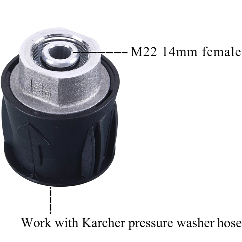 ROUE 고압 클리너 호스 어댑터 M22 퀵 커넥터 변환기 Karcher 용 피팅 K2 K3 K4 K5 K6 K7 압력 와셔