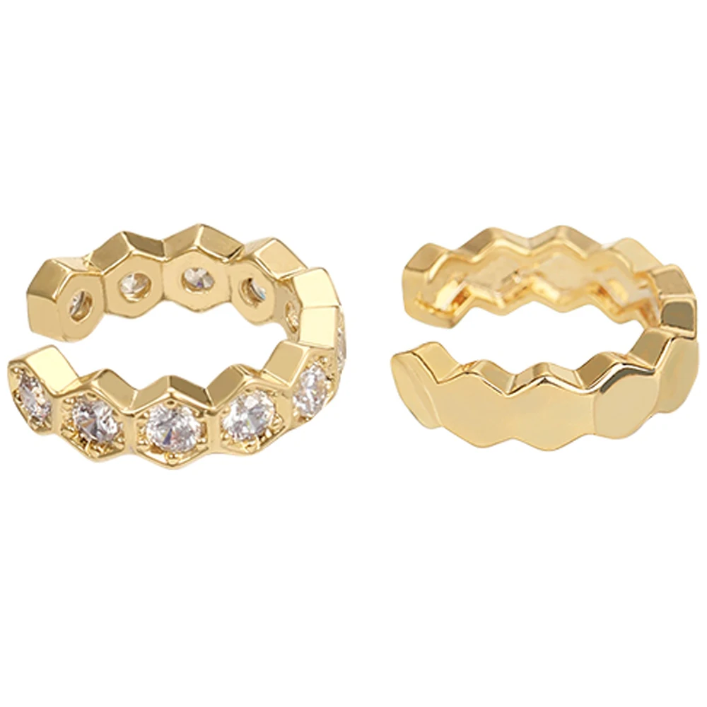 여성용 보호 광택 귀걸이, 광택 골드 컬러, 트렌디 2024, 프랑스 패션 후프, 심플 럭셔리 디자이너, Y2k 쥬얼리 클립 귀걸이