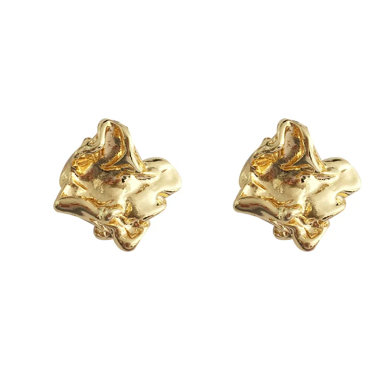 트렌디 쥬얼리 925 실버 바늘 스터드 귀걸이, 심플한 디자인, 귀여운 금속 기하학 작은 스터드 귀걸이, 여성용 도매