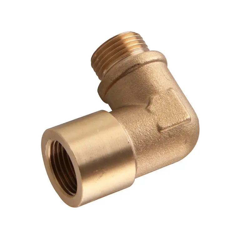 가스켓이 있는 황동 산소 센서 익스텐더 스페이서 어댑터, 90 도, M18x1.5 O2 람다