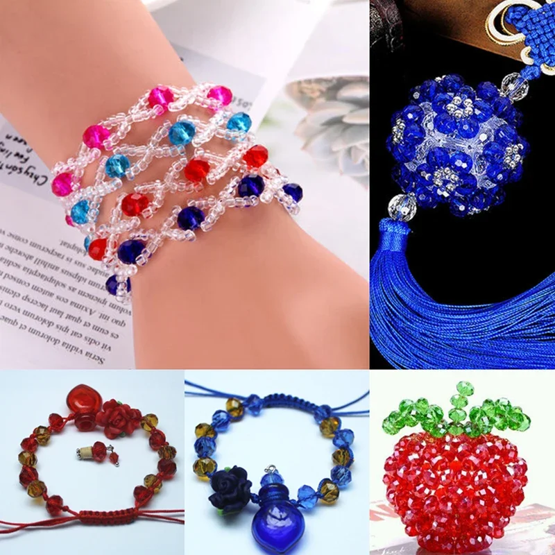 밝은 핑크 멀티 컬러 론델 면 크리스탈 유리 비즈, 석영 참 비즈, 쥬얼리 제작 액세서리, 직경 4mm, 6mm