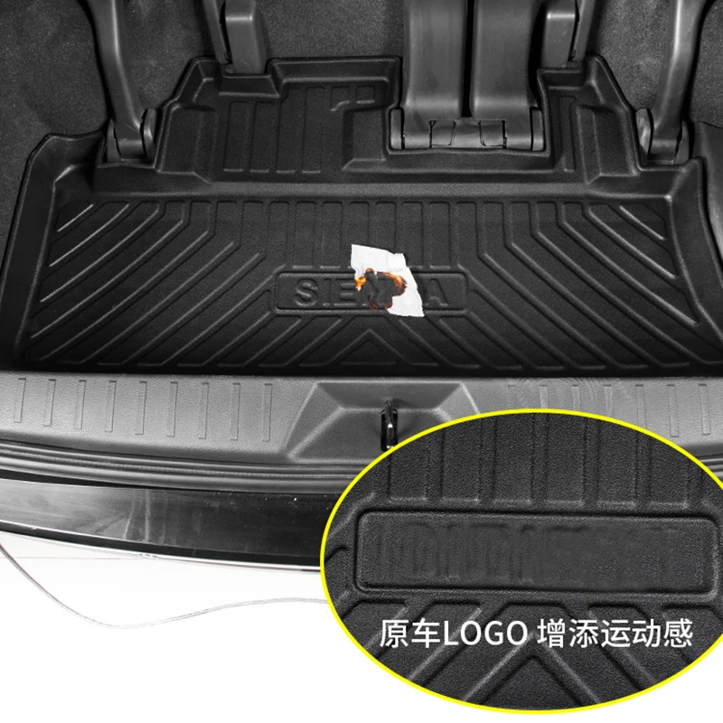 도요타 시에나 트렁크 매트, TPE 방수 바닥 매트, 시에나 인테리어 액세서리, 2011 ~ 2023