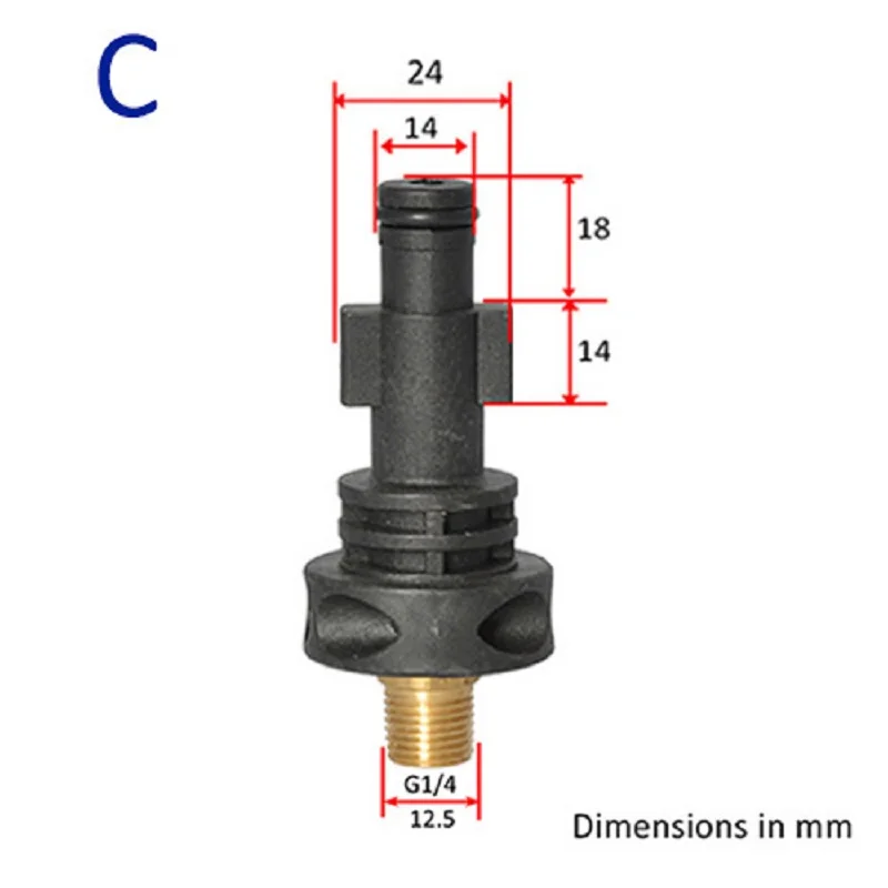 스노우 폼 랜스 어댑터 폼 노즐 피팅, Lavor Elitech Sterwins Vax Hammerflex Karcher AR Bosche Nilfisk Black Decker용