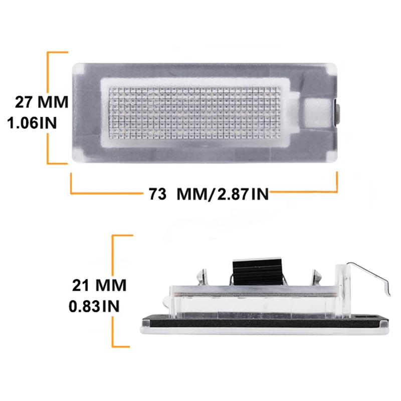 피아트 Ducato 들어 LED 번호판 라이트 번호 램프 푸조 박서 시트로엥 점퍼 버스 Kasten 06-19 오류 무료 자동차 액세서리