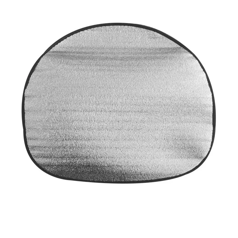 자동차 스티어링 휠 열 방지 차양 커버, 자외선 차단 파라솔 실드, 자외선 차단, 더블 두꺼운 실버, 고품질, 44x50cm