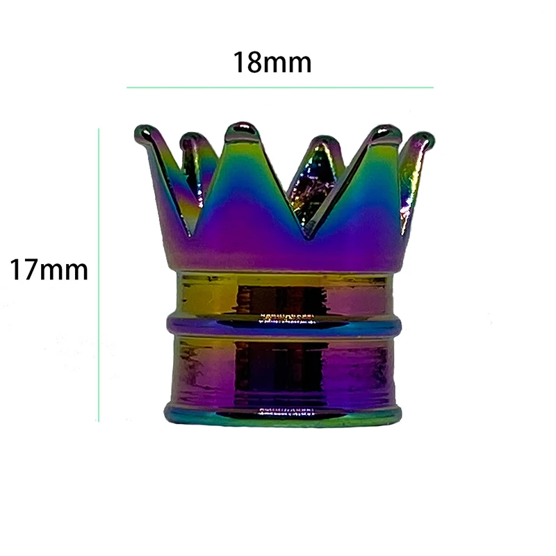 크라운 타이어 밸브 캡, 자동차 휠 에어 밸브 방진 캡, 휠 스템 에어 밸브 더스트 커버, 오토바이 자동차 액세서리, 4 개